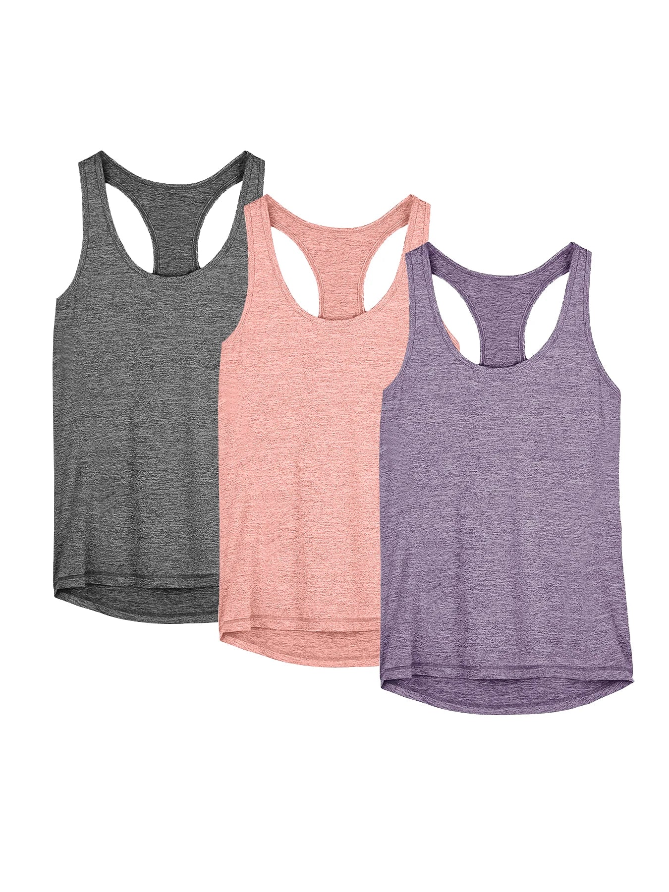 3 Pcs Women Sport tank Tops Loose Quick Dry