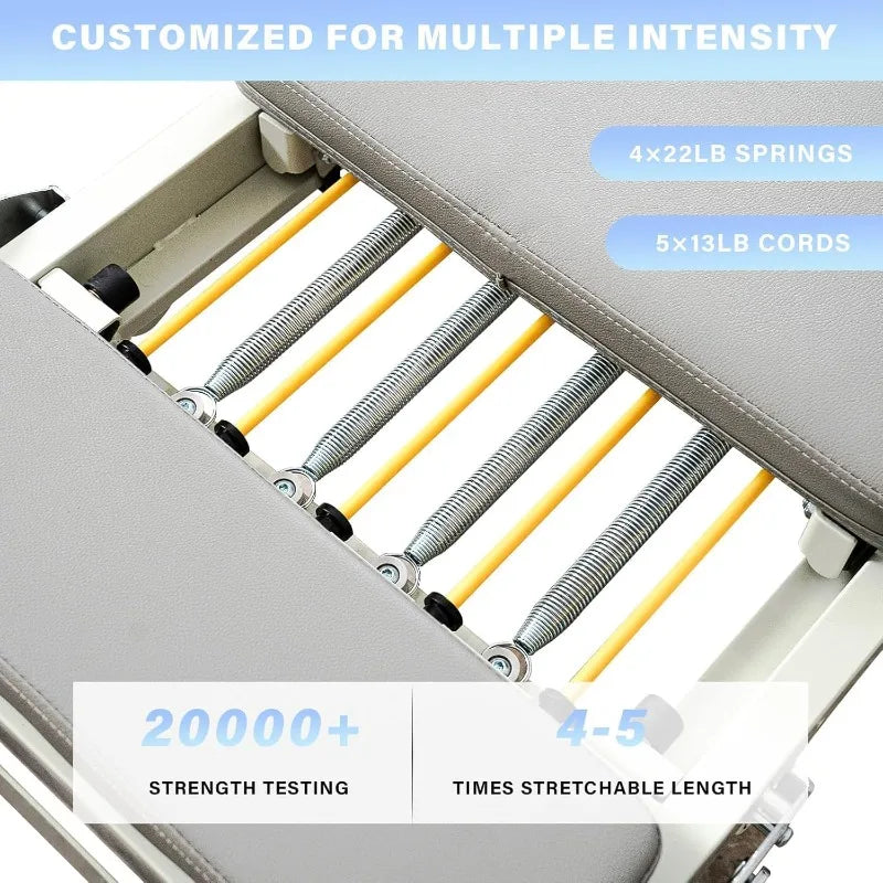 Foldable Reformer for Advanced and Beginner 400 lbs Capacity,
