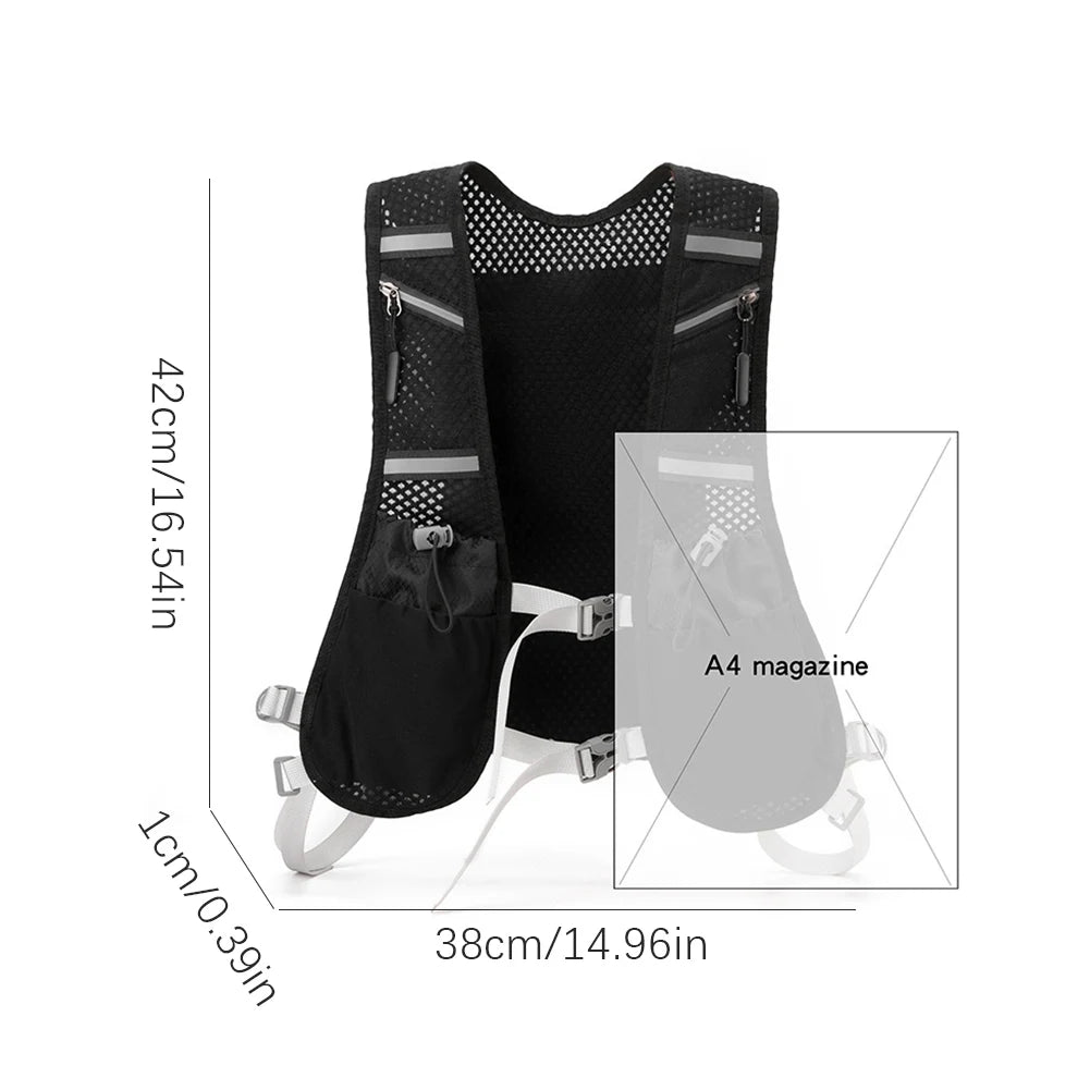 Hydration Running Vest Reflective Lightweight Cycling Backpack