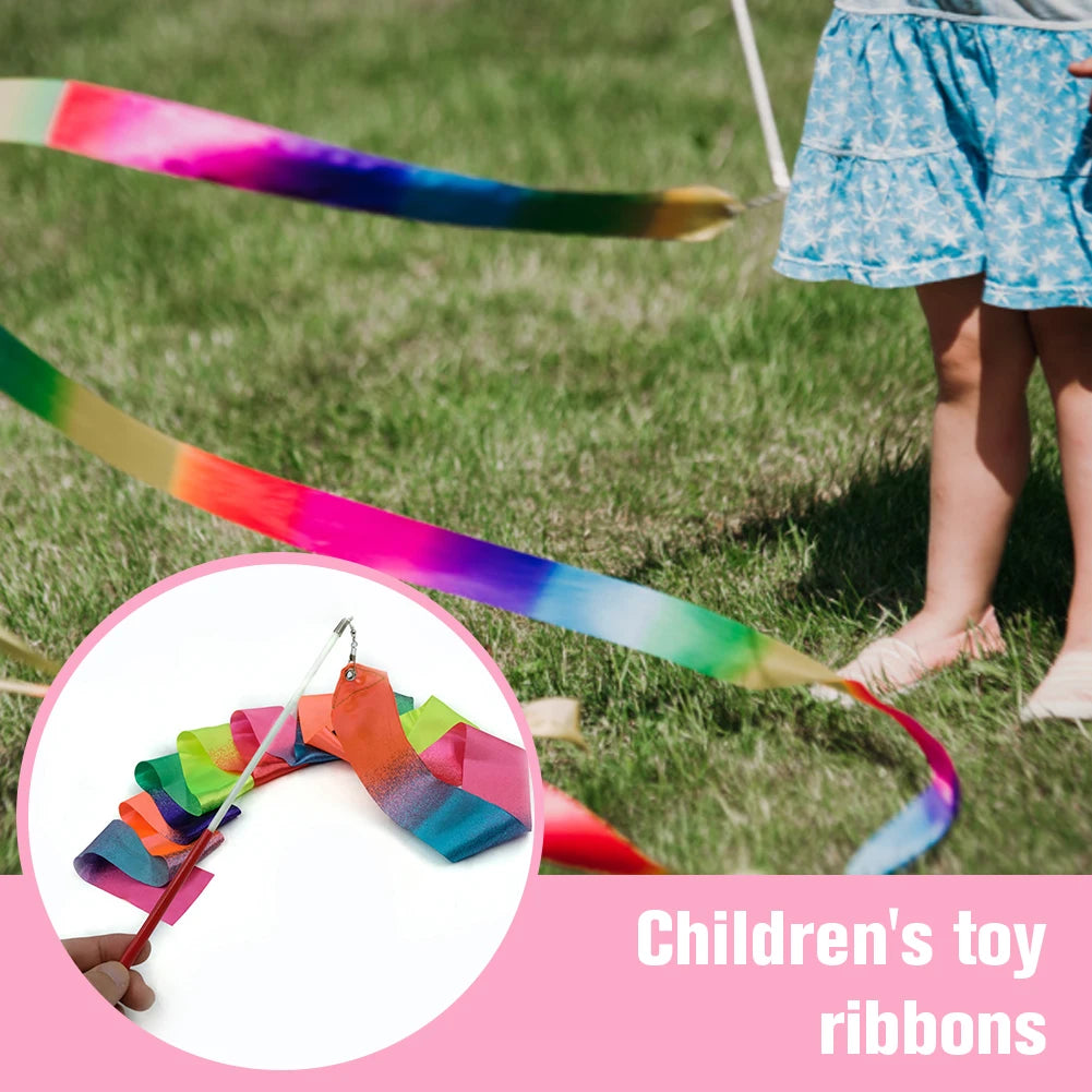 2M Rhythmic Dance Ribbon Rainbow Stick