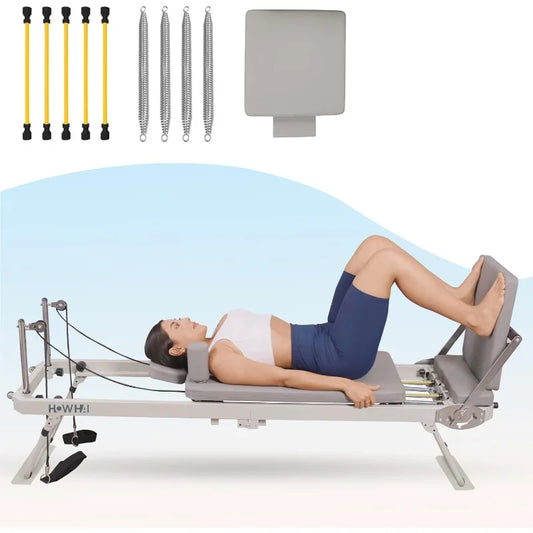 Foldable Reformer for Advanced and Beginner 400 lbs Capacity,