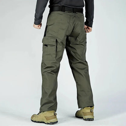 2PCS Tactical Work Pants Outdoor Cargo Multi-pocket Waterproof