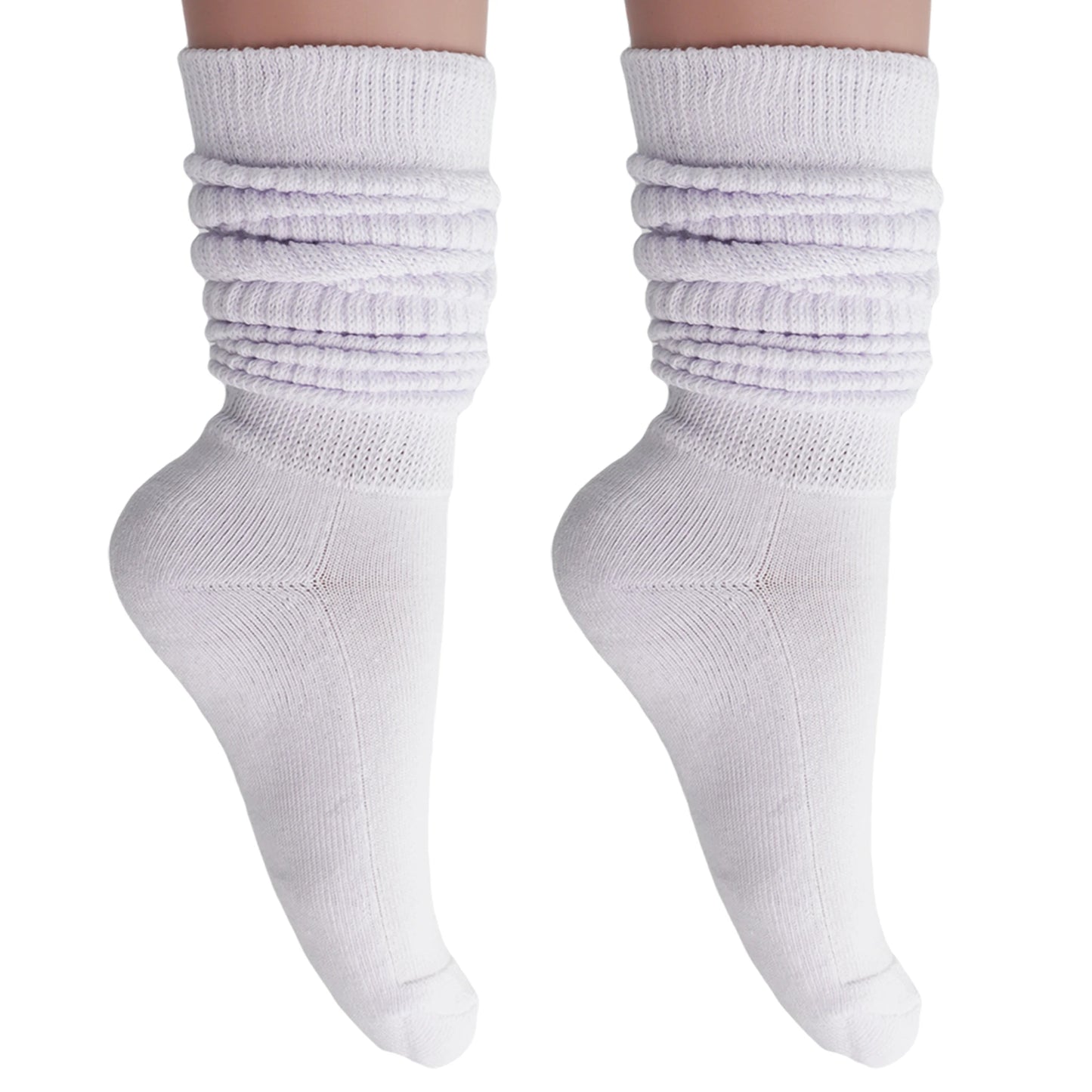 Women's Extra Long Slouch Scrunch Socks Fits Shoe Sizes 5-10
