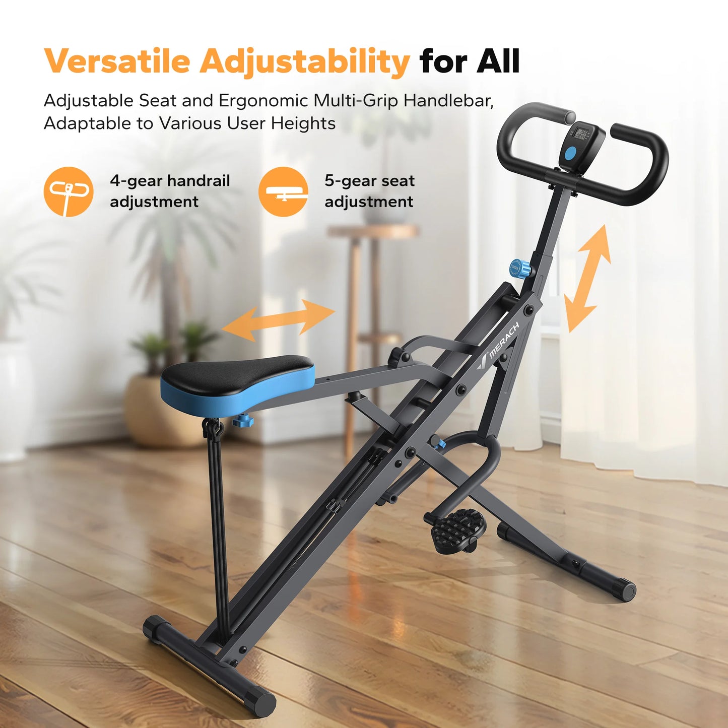 Squat Machine 2 in1 Squat Rowing Machine Easy Setup