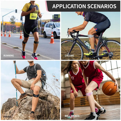 2PC/1Pair Patella Knee Adjustable Knee Straps Pain Relief