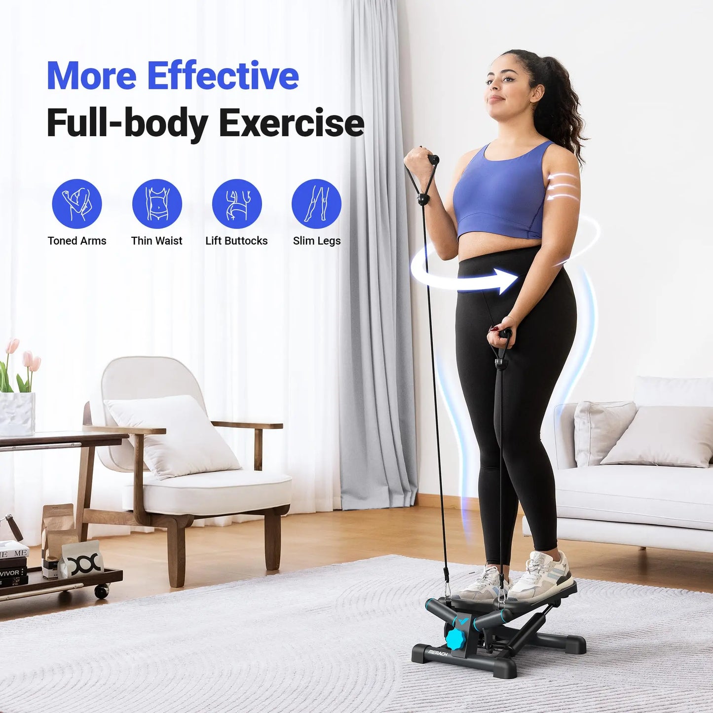 Mini Stepper Twist Stair Stepper 330LBS Capacity