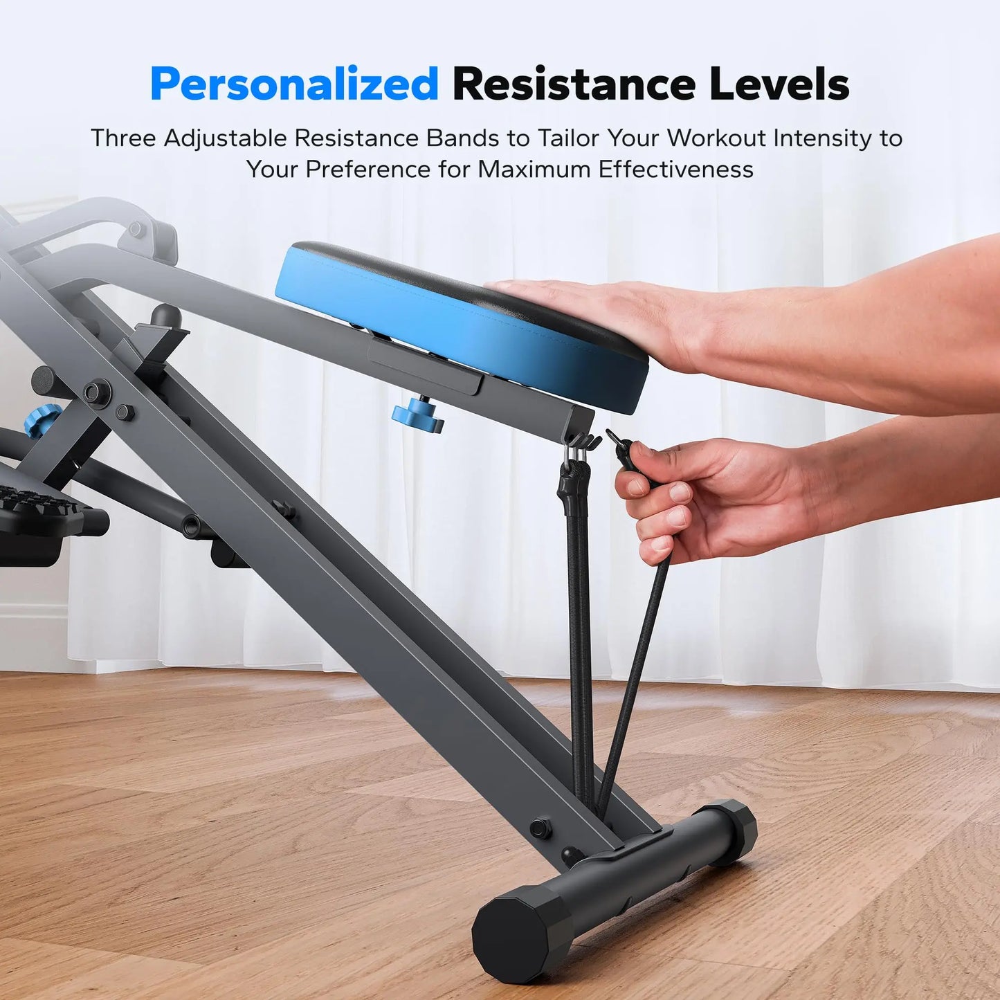 Squat Machine 2 in1 Squat Rowing Machine Easy Setup
