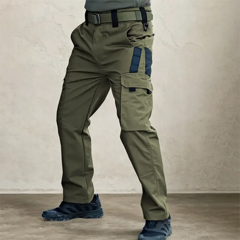 2PCS Tactical Work Pants Outdoor Cargo Multi-pocket Waterproof