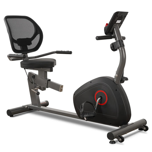 Recumbent Exercise Bike Sturdy Quiet 8 Levels Large seat