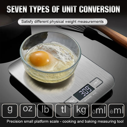 10kg Kitchen Digital Scale USB Charging LCD Display