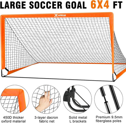 Soccer Goals for Backyard, 4' x 3' Goal Training Equipment