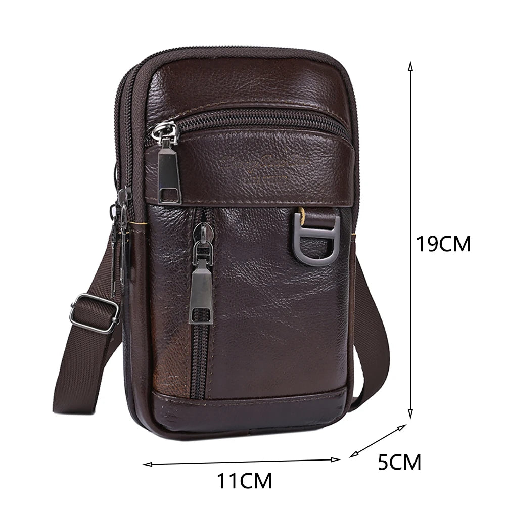 Men Leather Weatherproof Crossbody Bag/Shoulder Bag