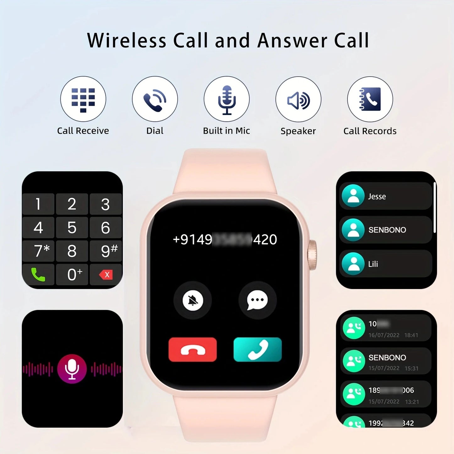 SENBONO Life3 Bluetooth Health Monitor Waterproof Smartwatch