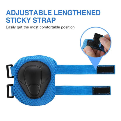 6PCS Protective Gear Set Knee Pads Aged 3-10yrs