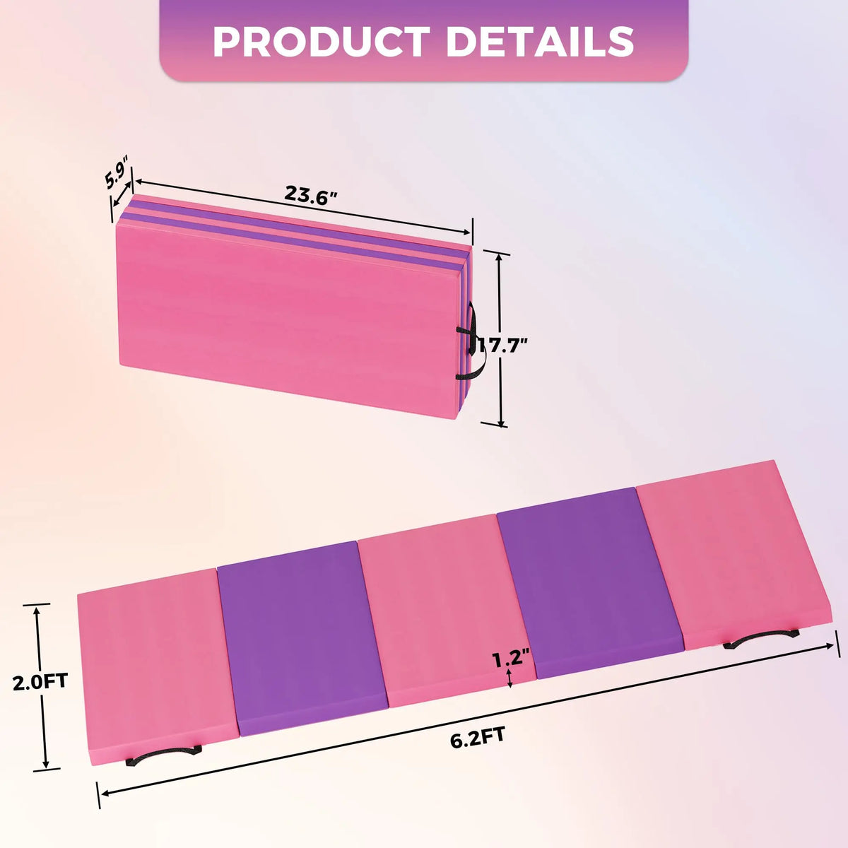 Gymnastics Mat,4-/5-fold Exercise Tumbling Mats