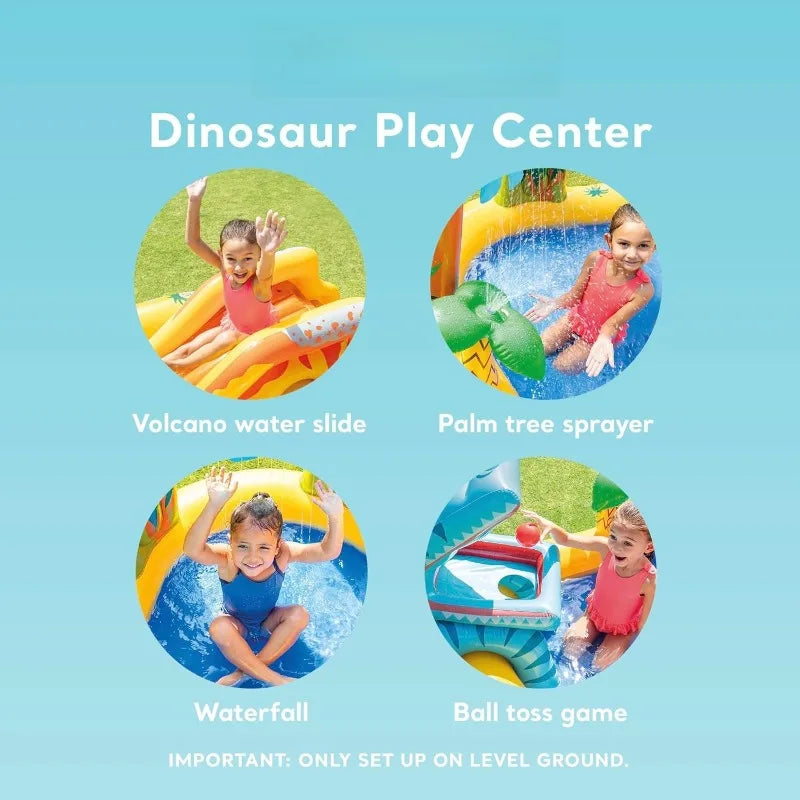 Inflatable Dinosaur Play Center Outdoor Water Park