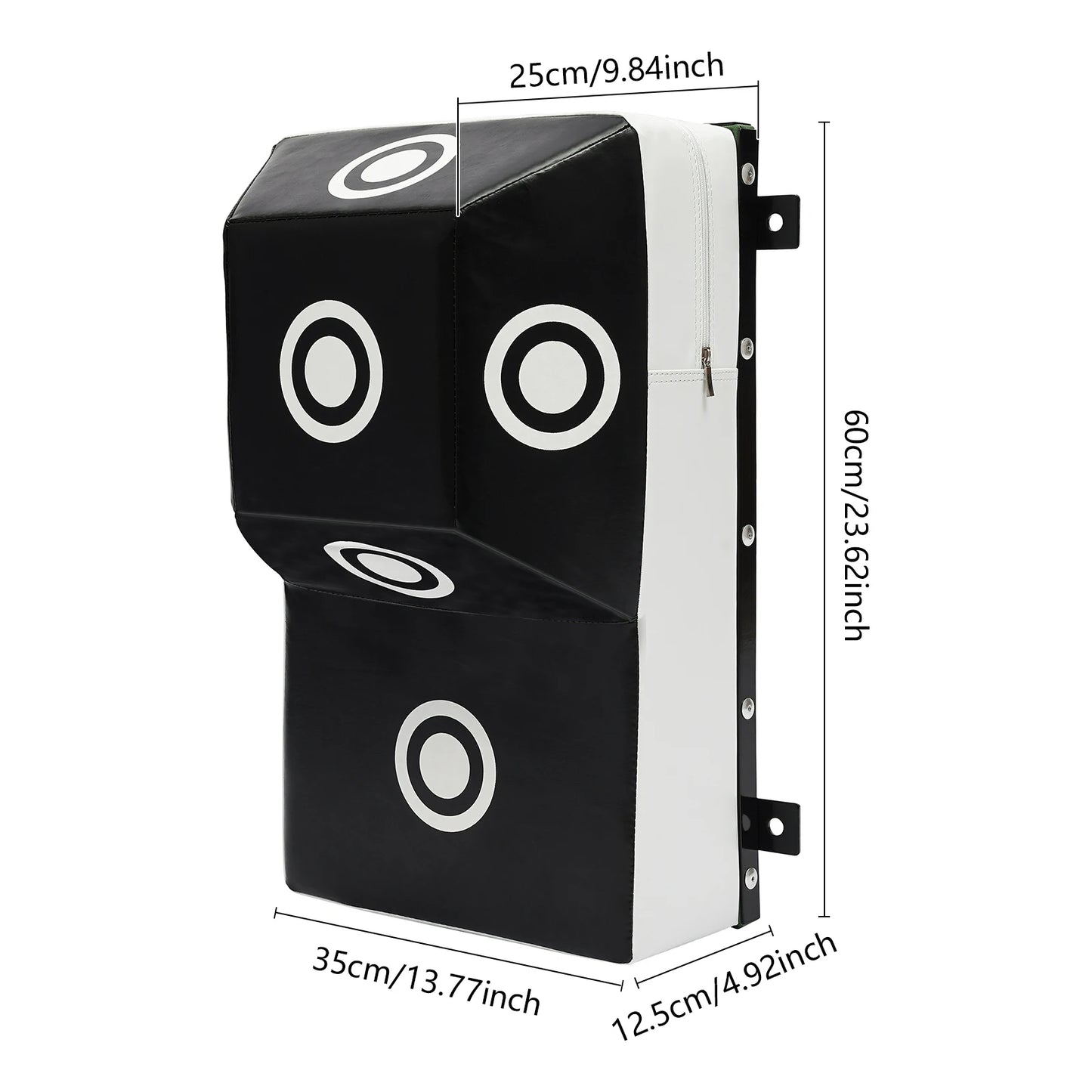 Wall-Mounted Boxing Target, Heavy-Duty Steel and PU, 6 Targets, Space-Saving, Durable Design for Accuracy Training