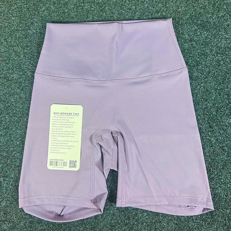 Women's sports shorts, high waist pockets