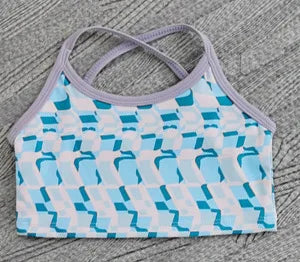 Fashionable Children Double Layer Tops Sleeveless