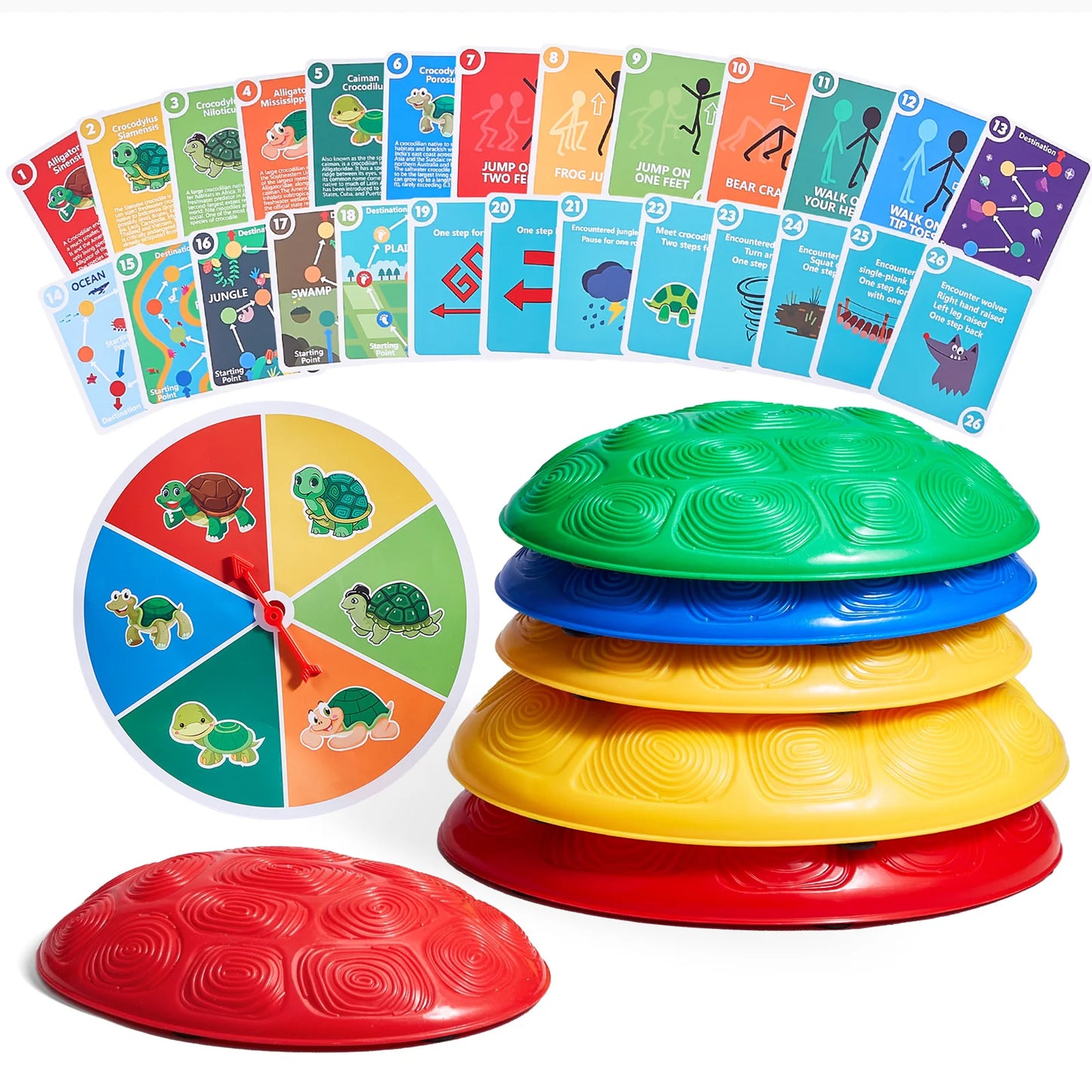 SucceBuy 6 PCS Kids Turtle Balance Stepping Stones