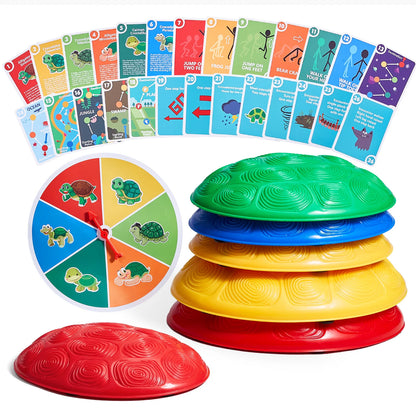 SucceBuy 6 PCS Kids Turtle Balance Stepping Stones