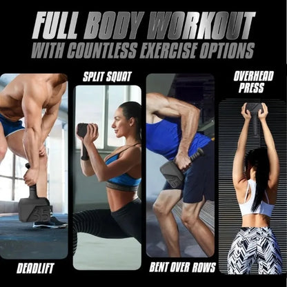 Hammer Kettlebells 15, 25, 35 lbs - Cast Iron Weights Anti Slip