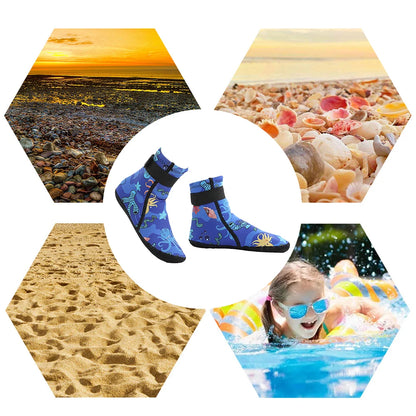 Kids Neoprene Water Socks Anti-slip Adjustable