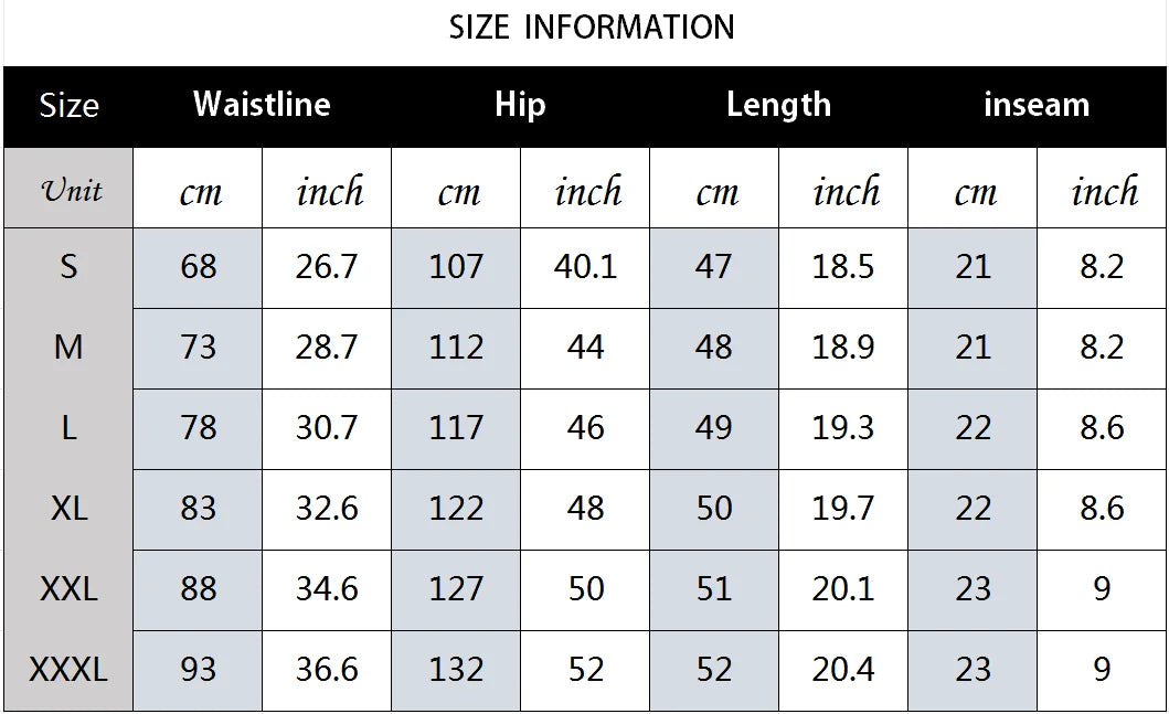 7 pieces of men's sports shorts polyester