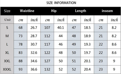 7 pieces of men's sports shorts polyester