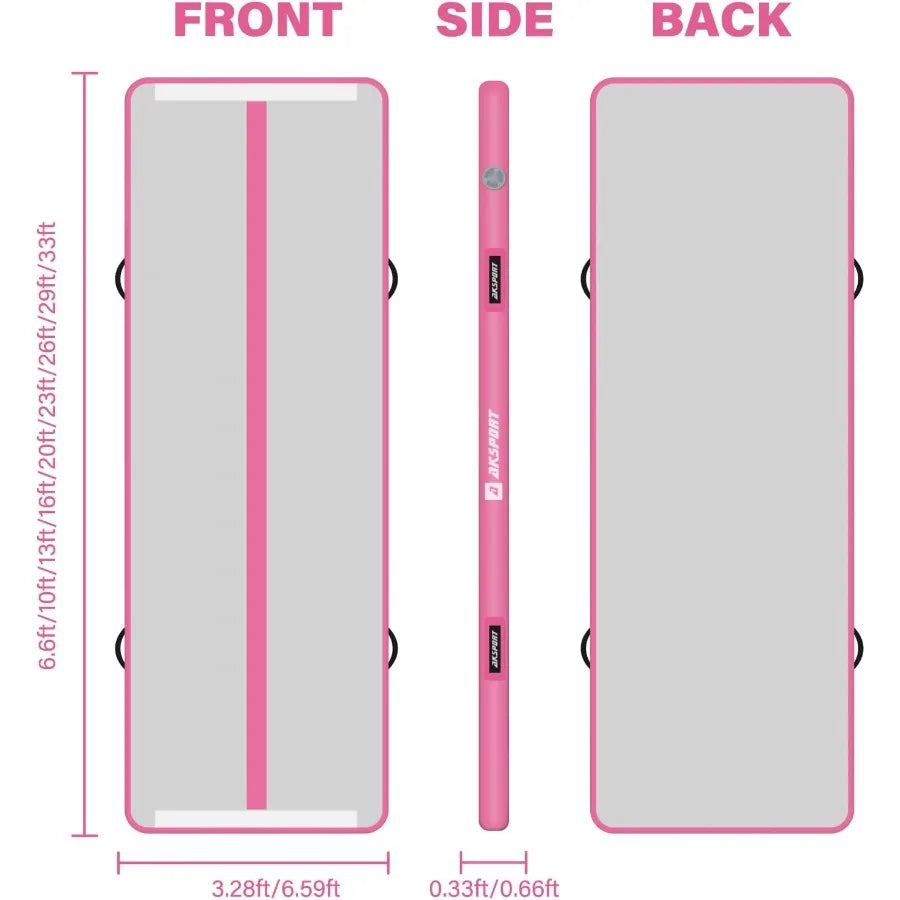 Inflatable Mat Tumble Track in 10ft 13ft 16ft 20ft 23ft with Builtin Air Pump