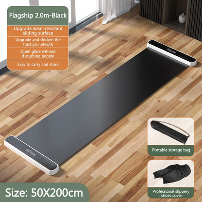140/180/200CM Sliding Mat Sport Fitness Glide
