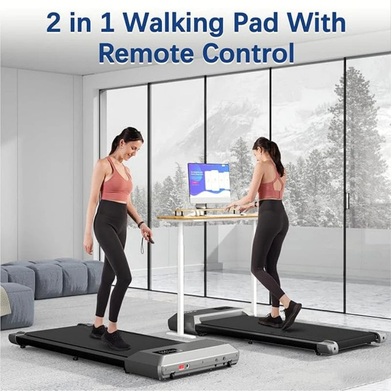 300lbs Treadmill 2.5HPmills Walking Pad LCD Digital Data Display