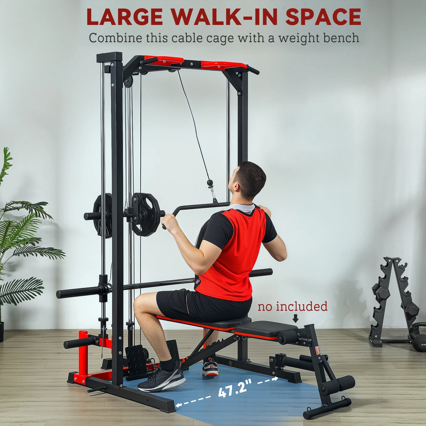 Multi-Function Power Cage with Lat Pull down