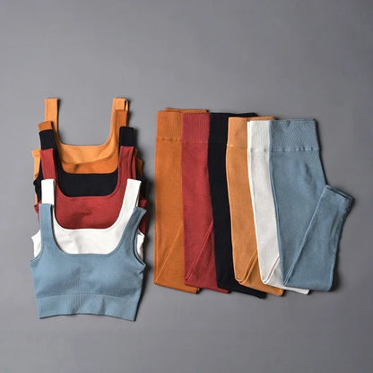 Seamless Sport Suit Yoga Suit Crop Top