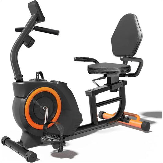 Recumbent Stationary Bike with 400LB Weight Capacity