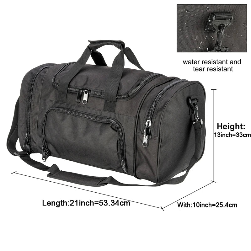 Military Tactical Travel Bag Outdoor Shoes Compartment