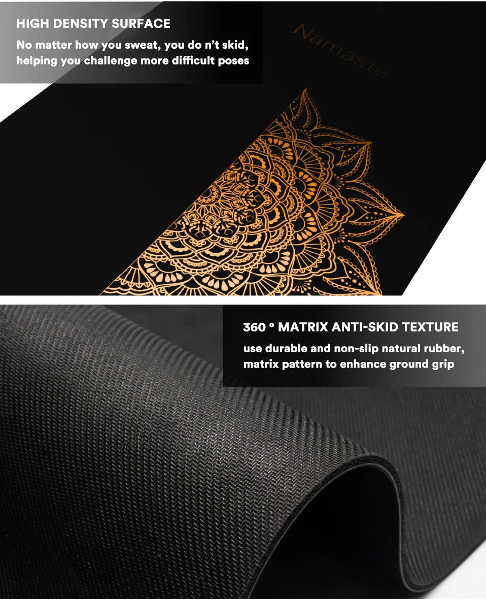 183cm Home Exercise Durable Natural Rubber Mat Non-Slip