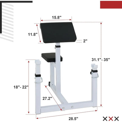 Curl Weight Bench Adjustable for Arm Curling