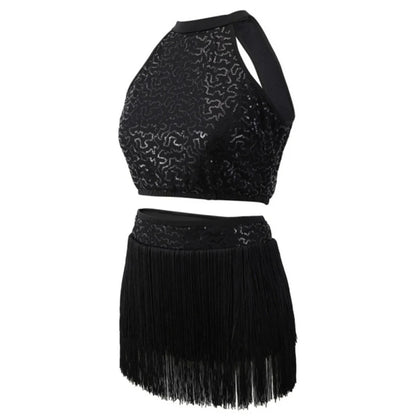 2 Pc Girls Latin Dance Competition Costumes