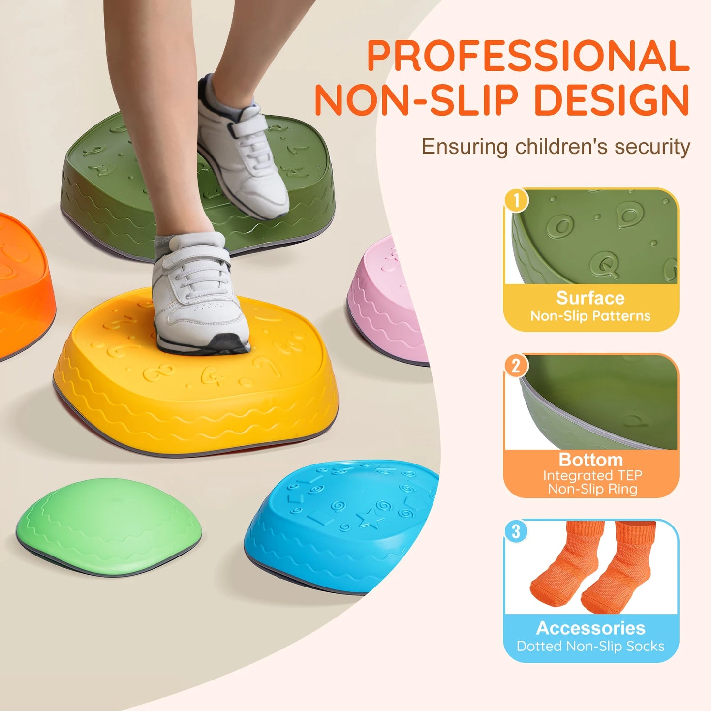 5/6 PCS Balance Stepping Stones Training Sensorial Social Games