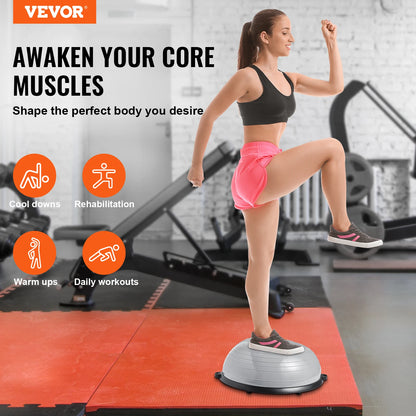 23/26 inch Half Ball Trainer 660lbs Capacity with Resistance Bands