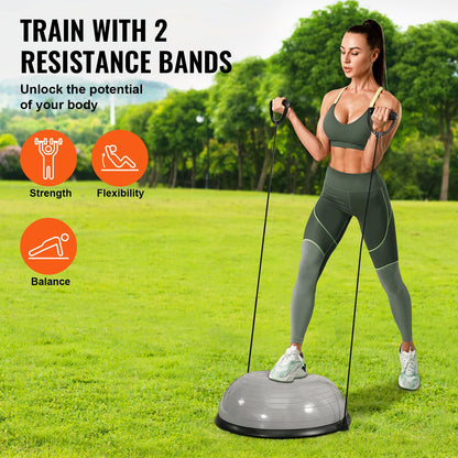 23/26 inch Half Ball Trainer 660lbs Capacity with Resistance Bands