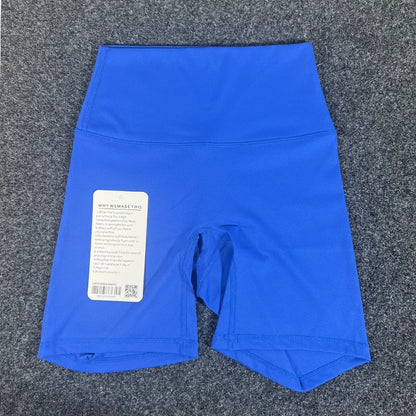 Women's sports shorts, high waist pockets