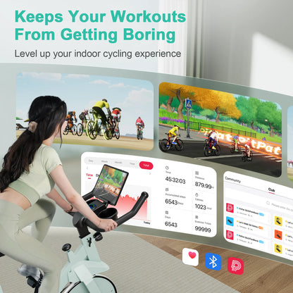 32-Level Magnetic Resistance Stationary Bike Low Noise