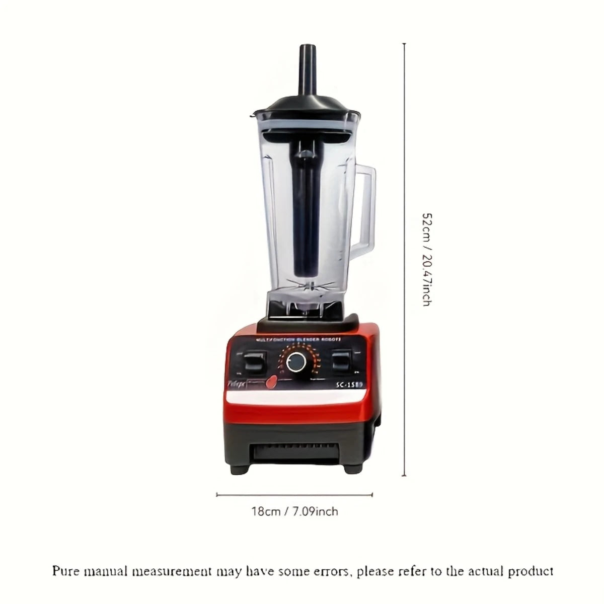 110V Red Food Processor, Ice Crusher, Multifunctional Appliance