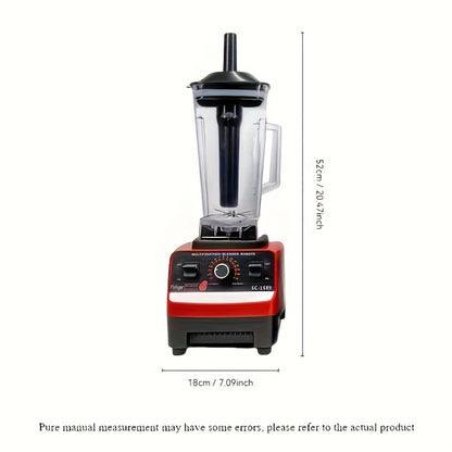 110V Red Food Processor, Ice Crusher, Multifunctional Appliance