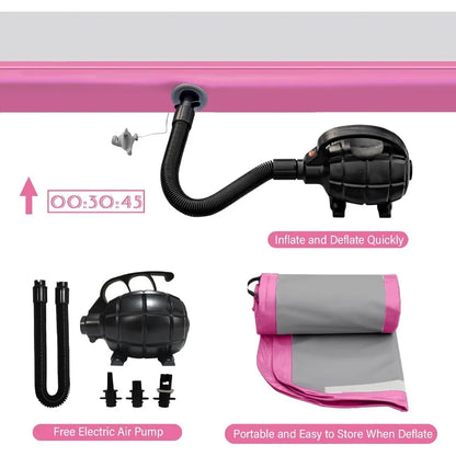 Inflatable Mat Tumble Track in 10ft 13ft 16ft 20ft 23ft with Builtin Air Pump