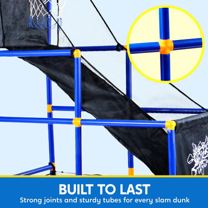 Basketball Game with 4 Balls Adjustable Height 44"-55" Stand