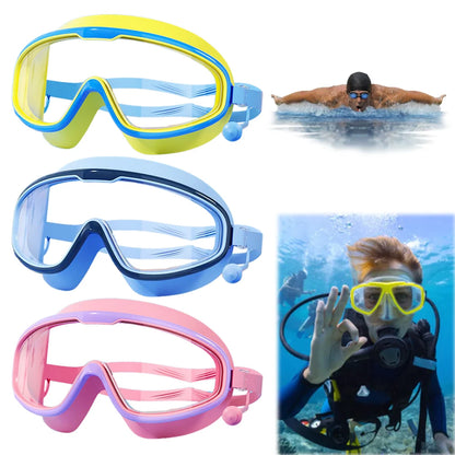 Kids Swim Goggles HD with Earplugs UV Protection