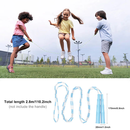 Soft Beaded Plastic segmented Skipping Rope